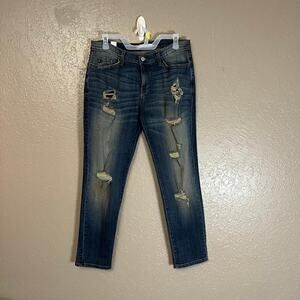 Kancan jeans faded ripped distressed size 27
